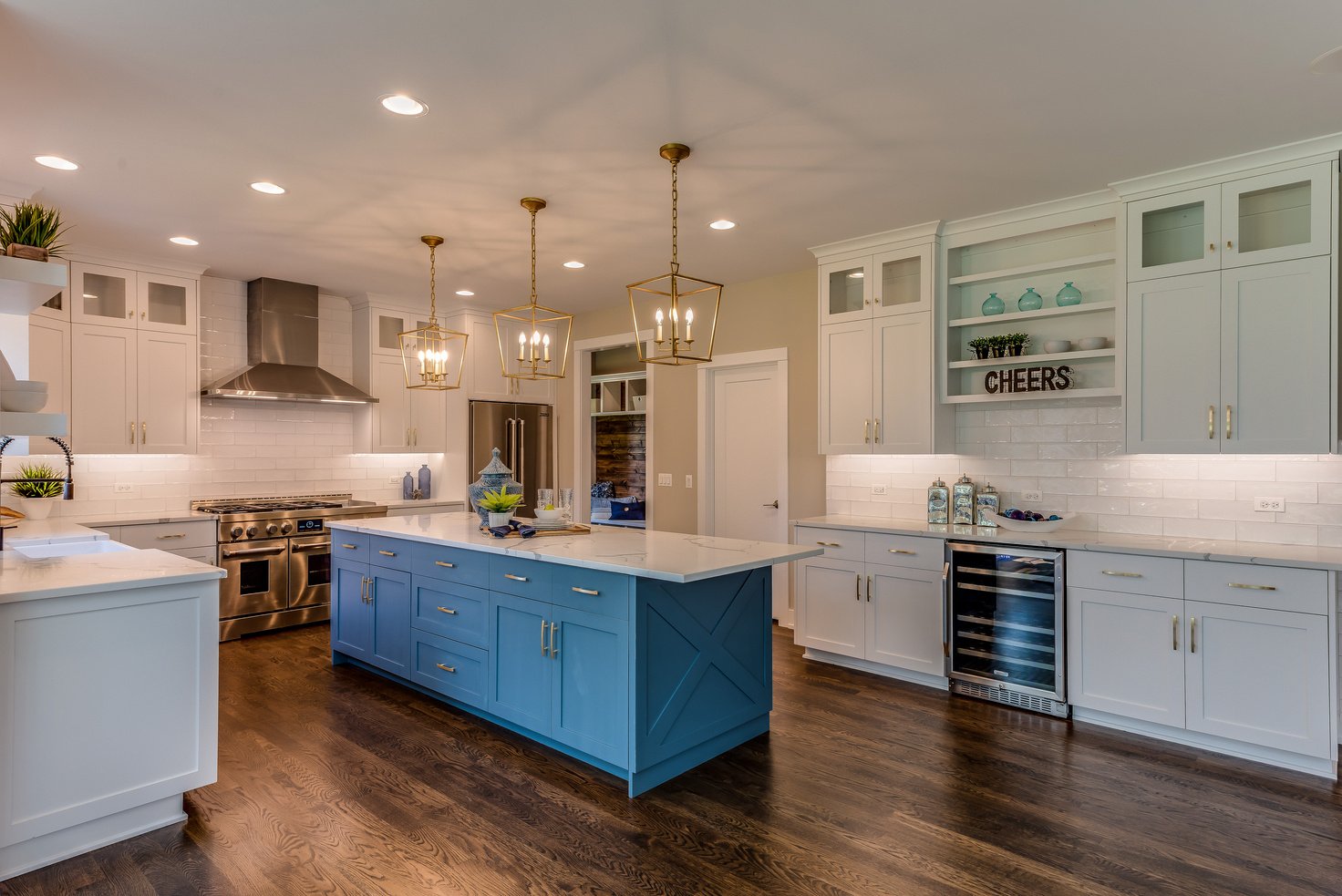 New kitchen in luxury home